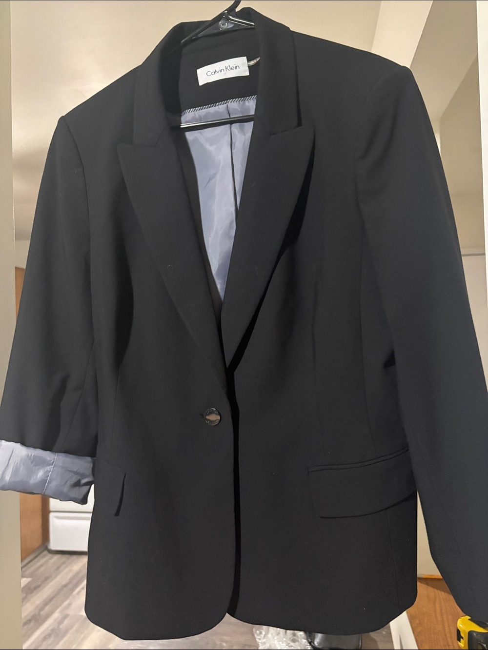 Calvin Klein women’s Black Single-Button Blazer
